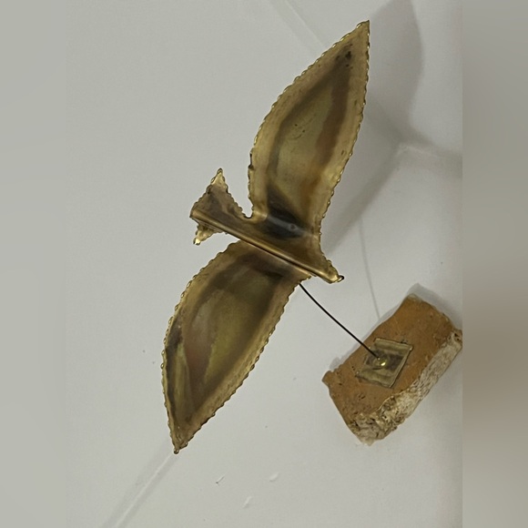 Vintage MCM Brutalist Burnt Brass (?) Bird Sculpture - Picture 5 of 11